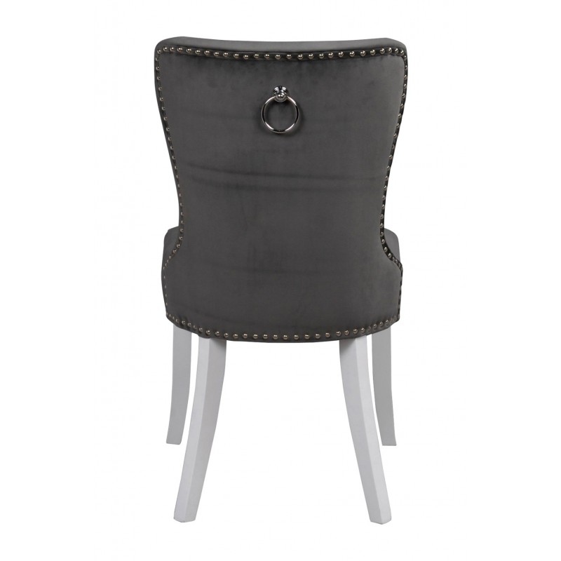 RO In Dining Chair Grey Plush